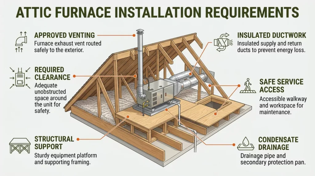 Attic Furnace Installation Requirements