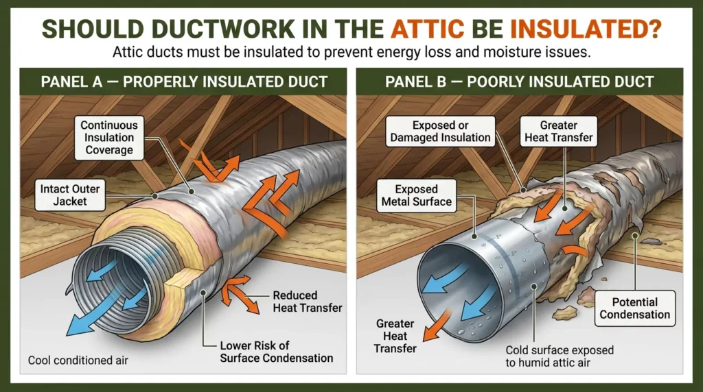 Should Ductwork in the Attic Be Insulated