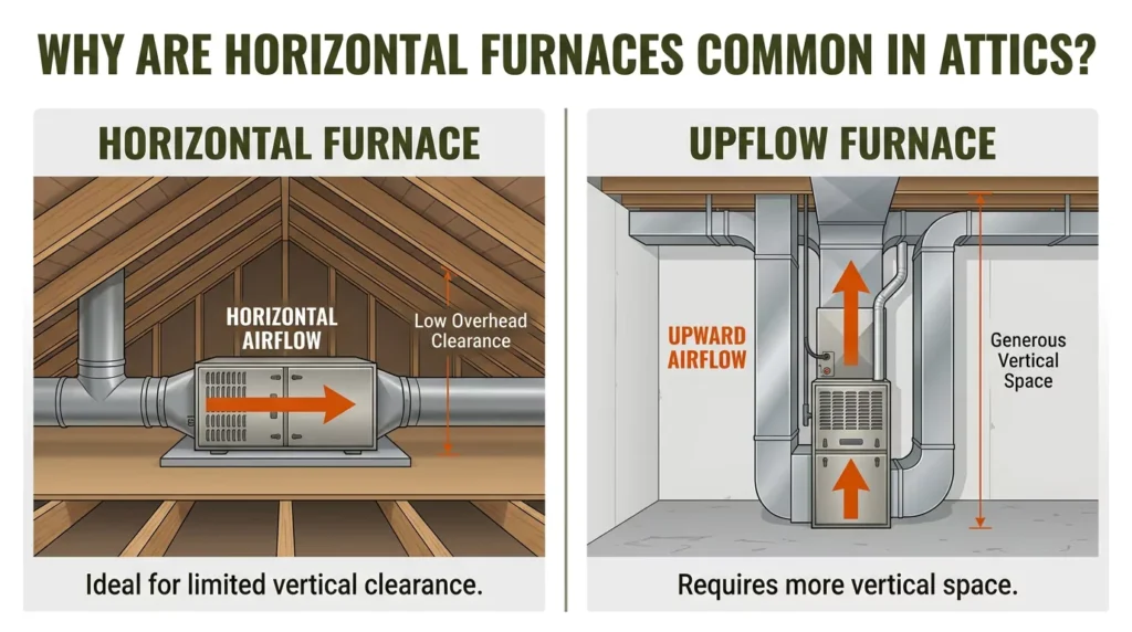Why Are Horizontal Furnaces Common in Attics