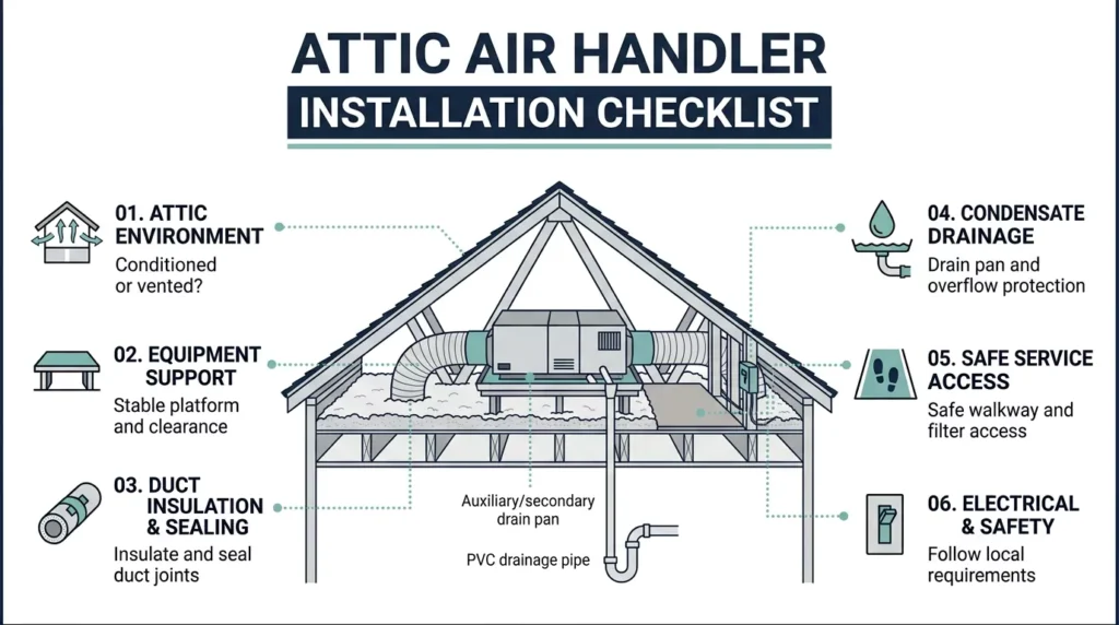attic-air-handler-installation-checklist