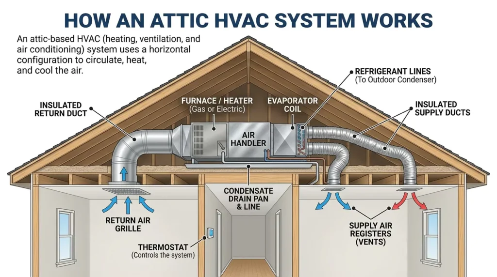 how-attic-hvac-system-works-infographic